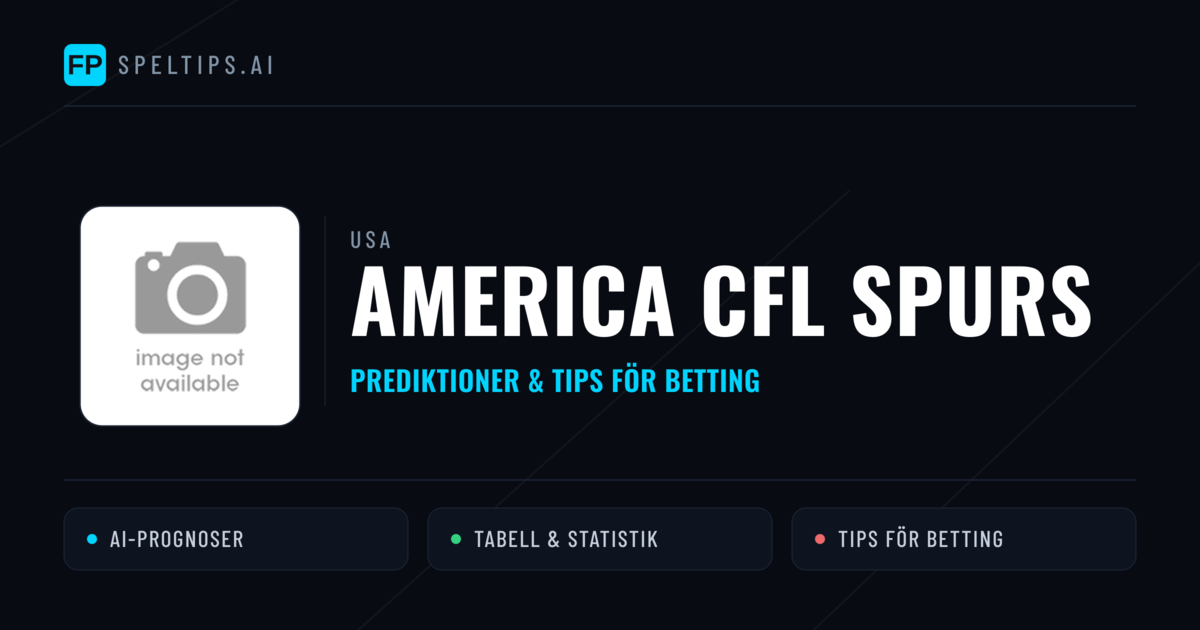 America CFL Spurs Prognoser & Statistik