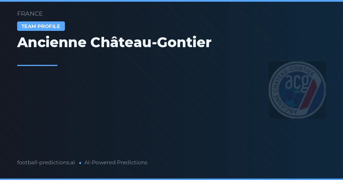 Ancienne Château-Gontier Prognoser & Statistik