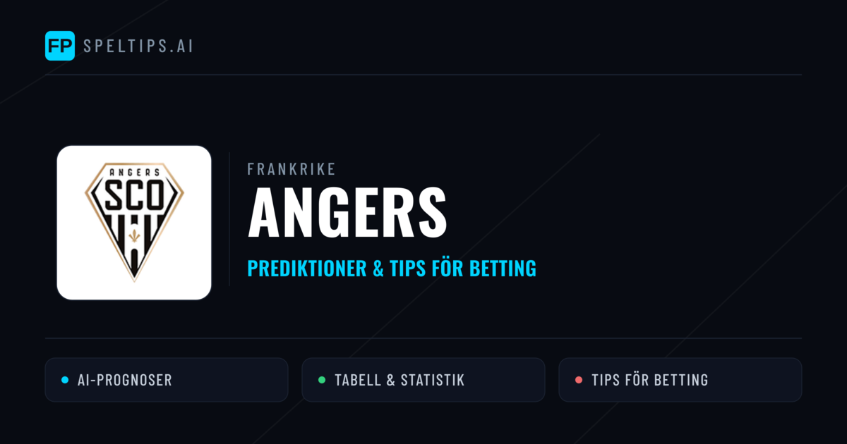 Angers Prognoser & Statistik