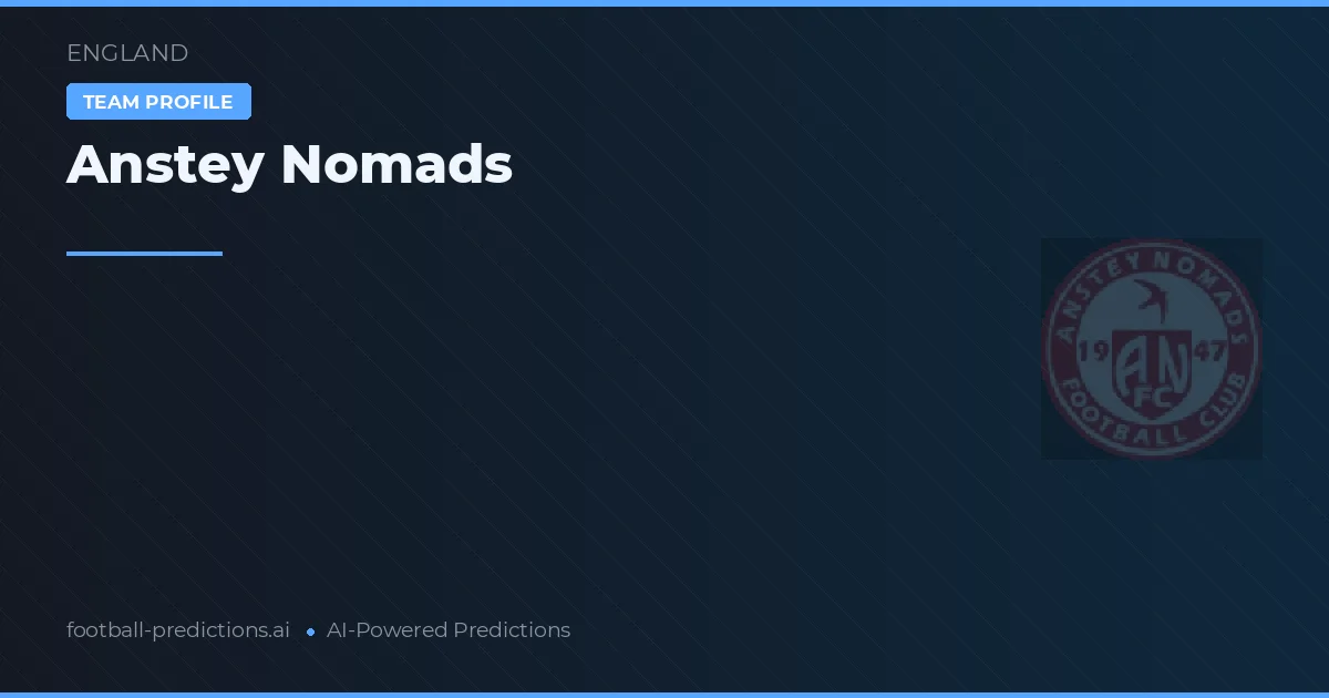 Anstey Nomads Prognoser & Statistik