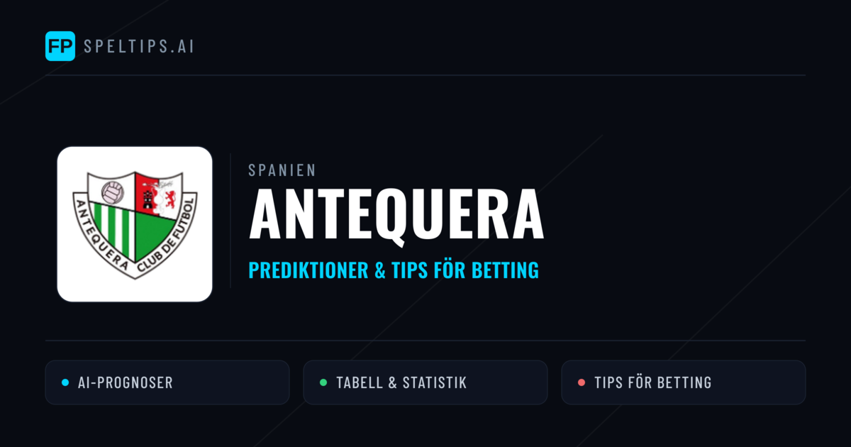Antequera Prognoser & Statistik