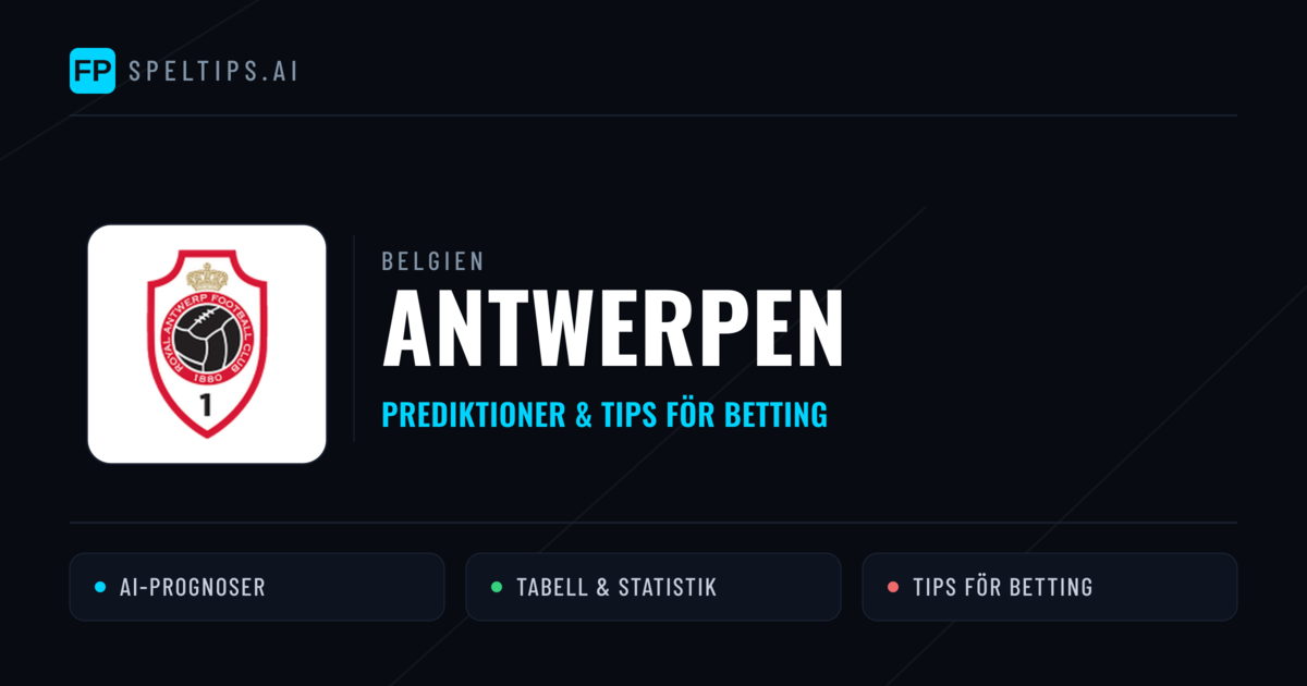 Antwerpen Prognoser & Statistik