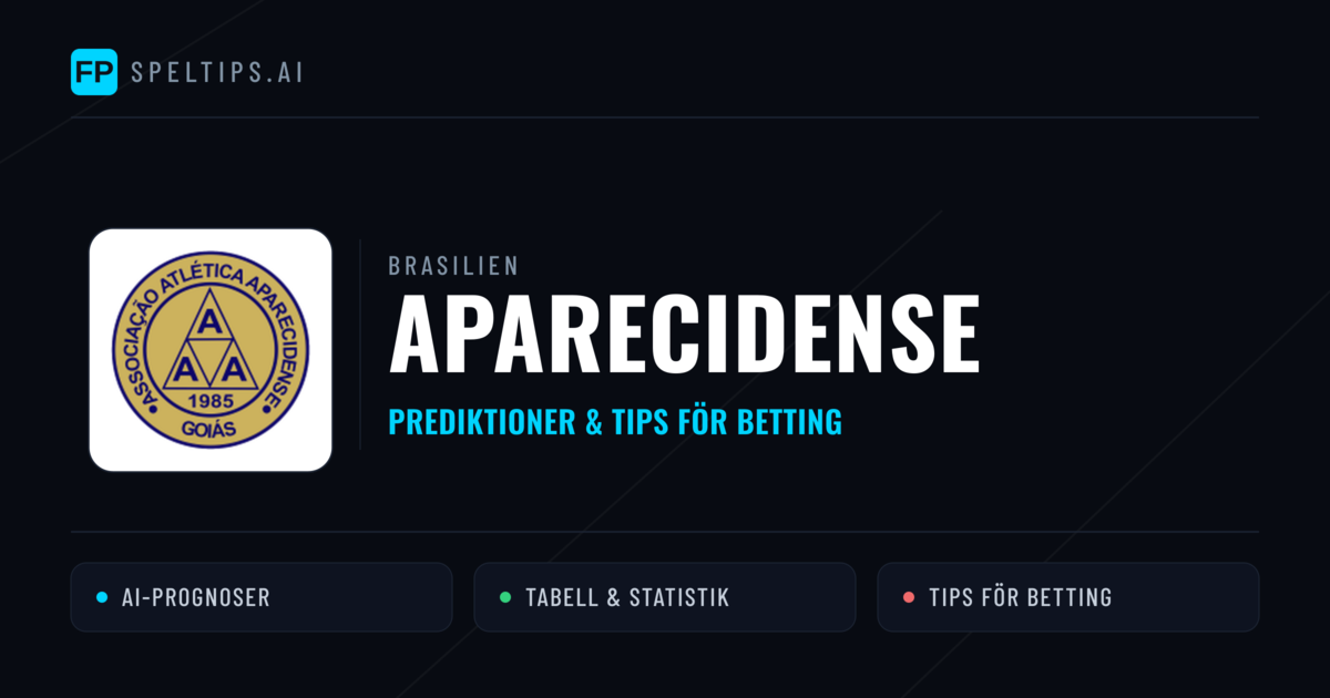 Aparecidense Prognoser & Statistik