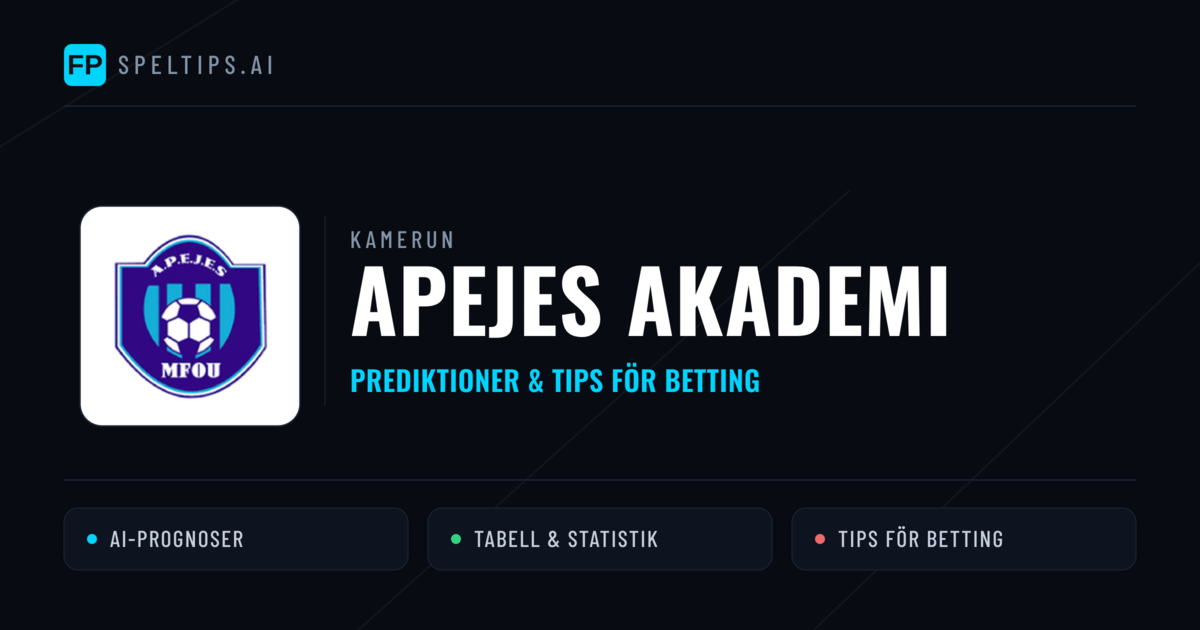 APEJES Akademi Prognoser & Statistik