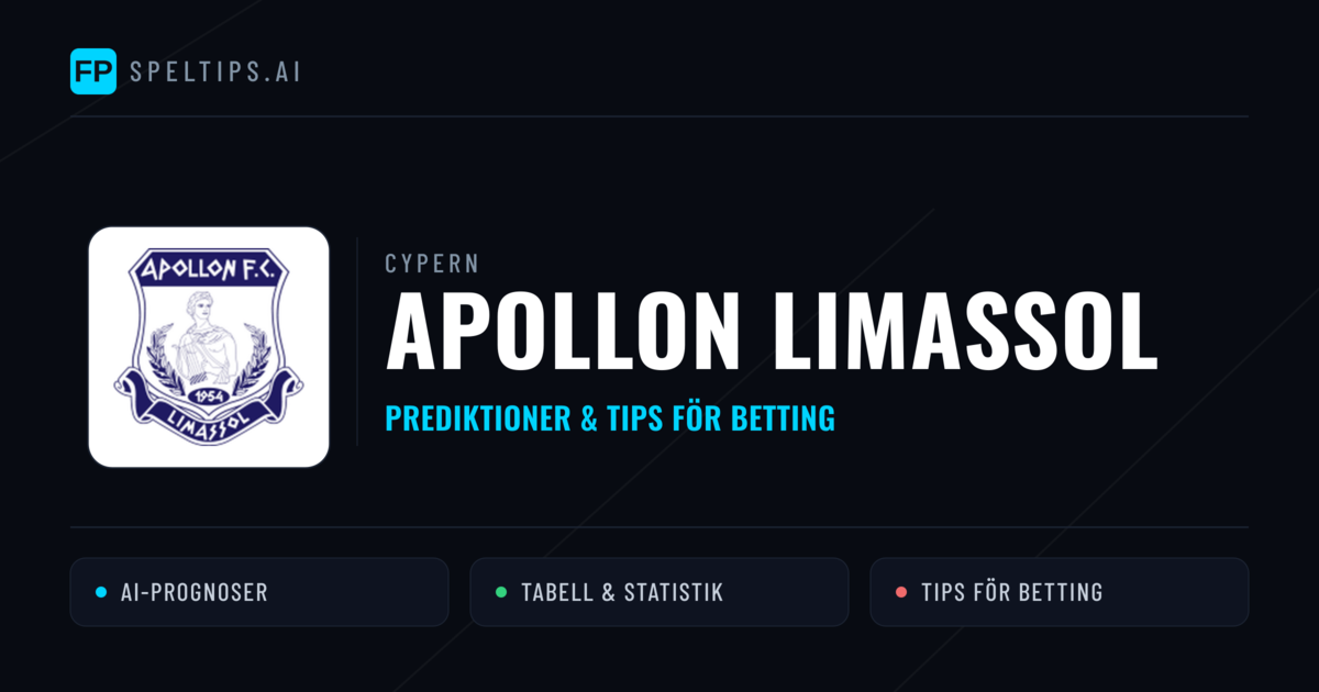 Apollon Limassol Prognoser & Statistik