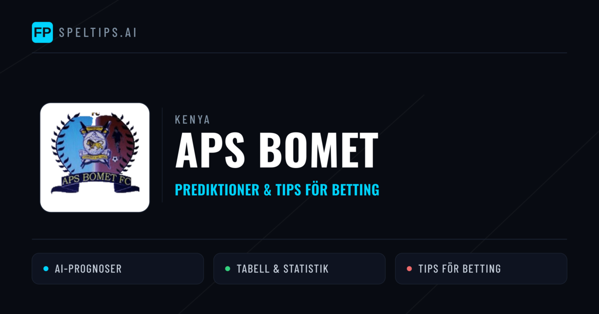 APS Bomet Prognoser & Statistik