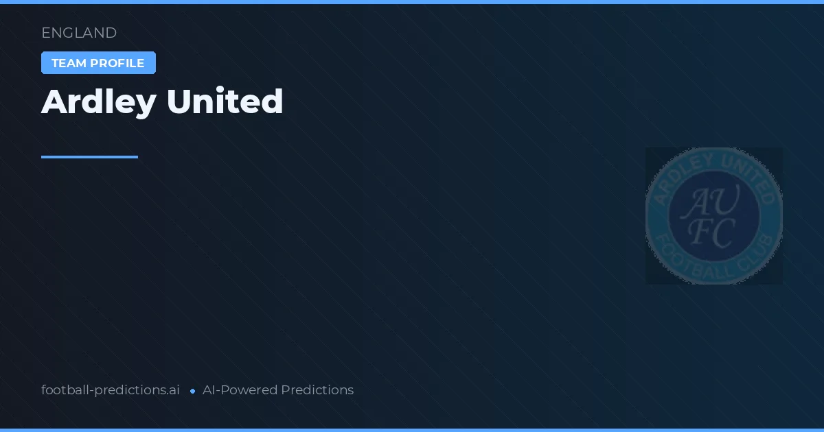 Ardley United Prognoser & Statistik