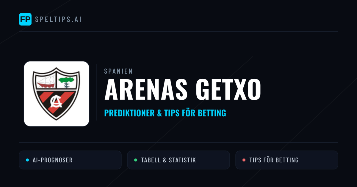 Arenas Getxo Prognoser & Statistik
