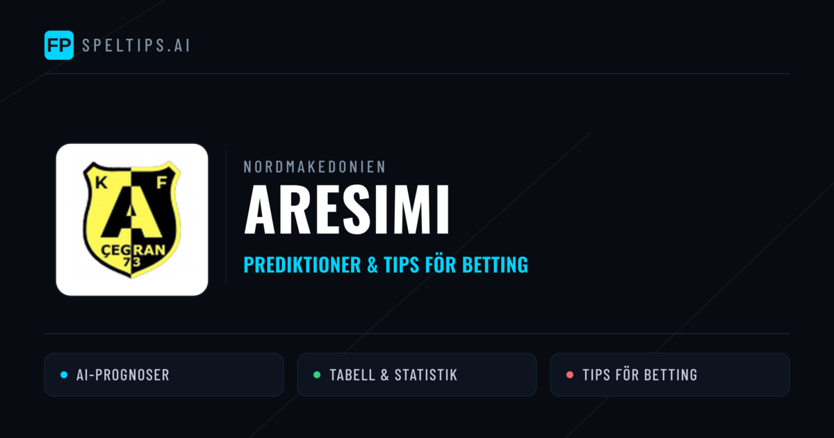 Aresimi Prognoser & Statistik