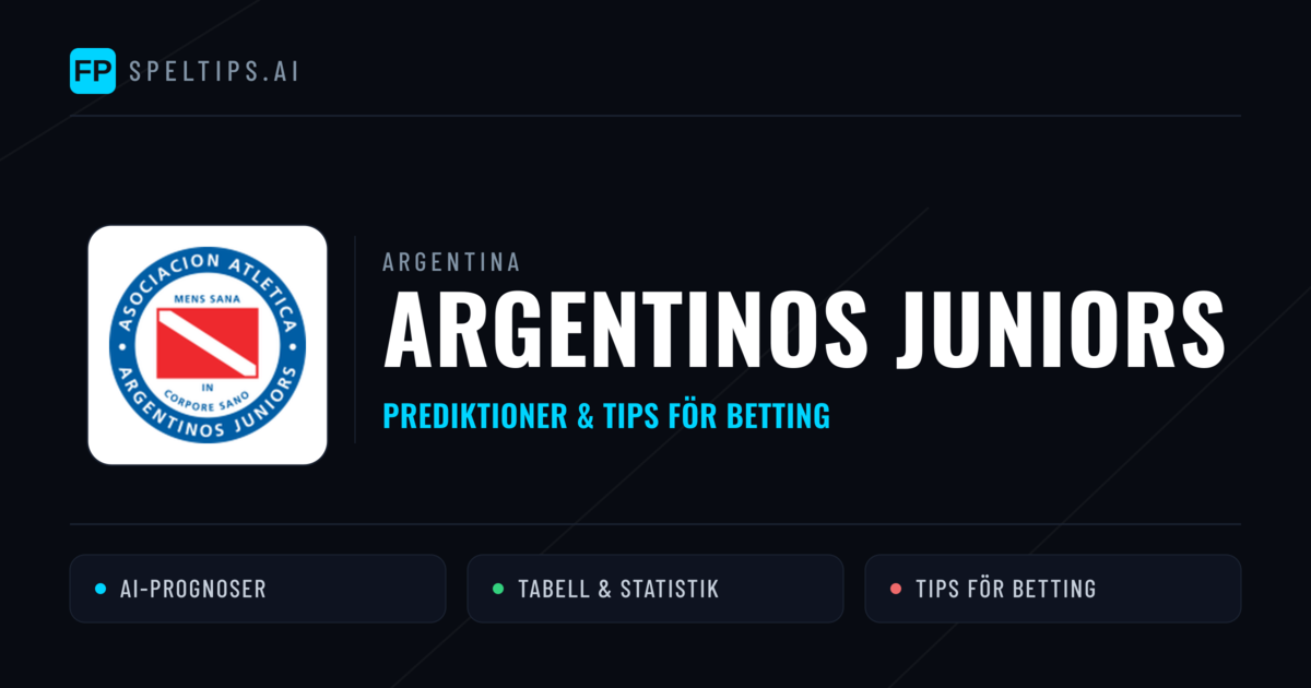 Argentinos Juniors Prognoser & Statistik