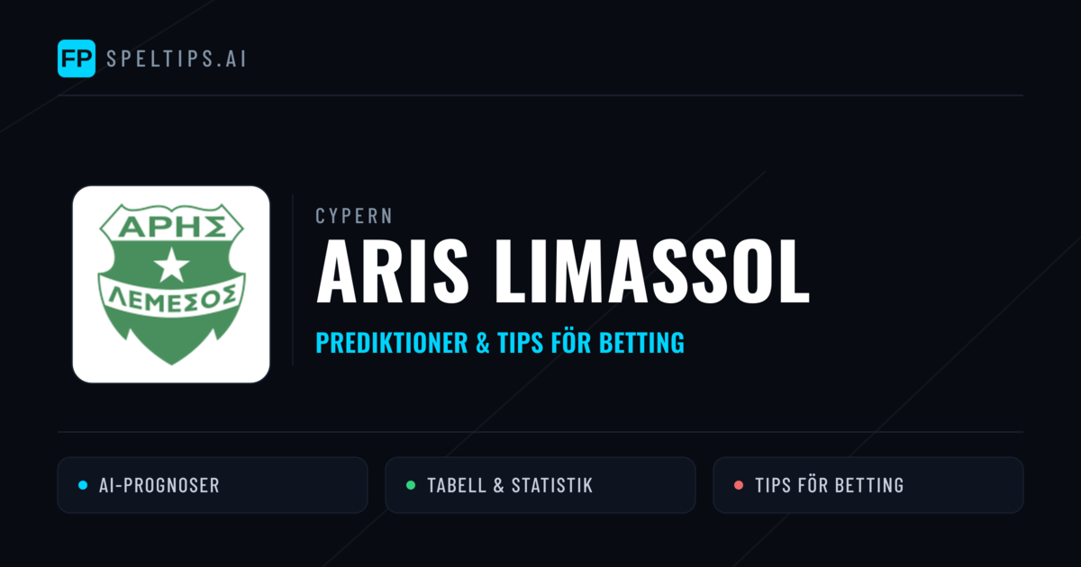 Aris Limassol Prognoser & Statistik