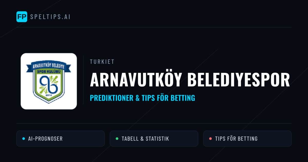 Arnavutköy Belediyespor Prognoser & Statistik
