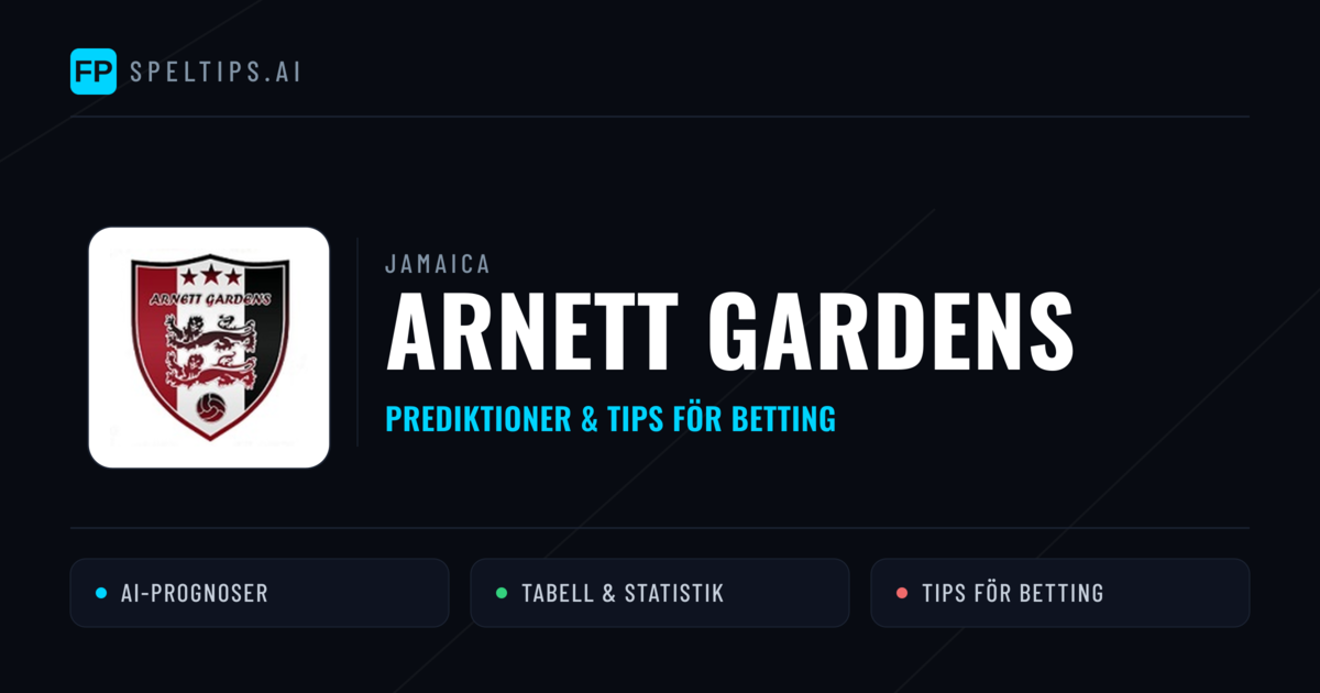 Arnett Gardens Prognoser & Statistik