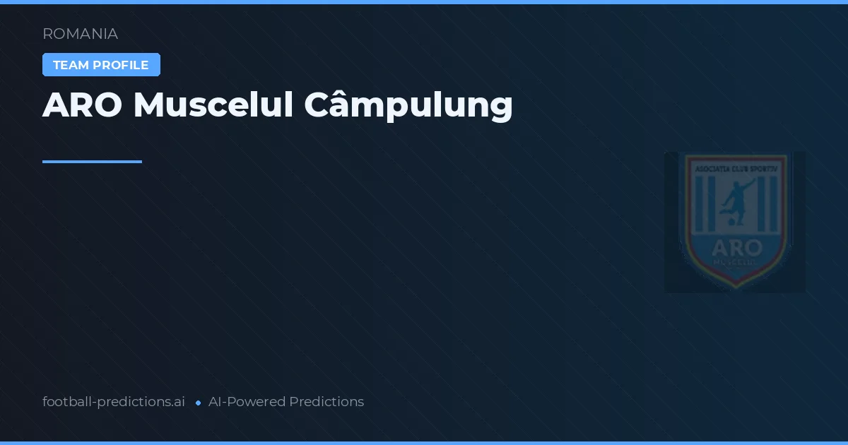 ARO Muscelul Câmpulung Prognoser & Statistik