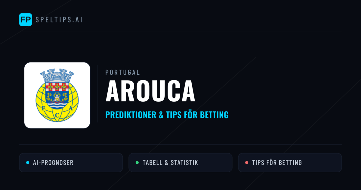 Arouca Prognoser & Statistik