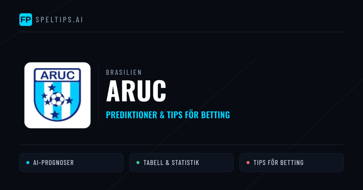 ARUC Prognoser & Statistik