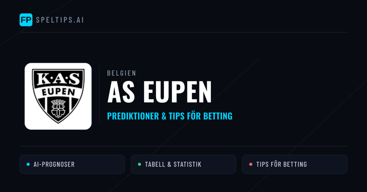 AS Eupen Prognoser & Statistik