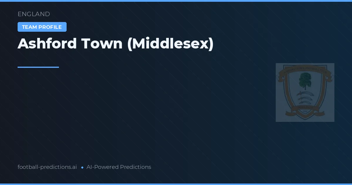 Ashford Town (Middlesex) Prognoser & Statistik