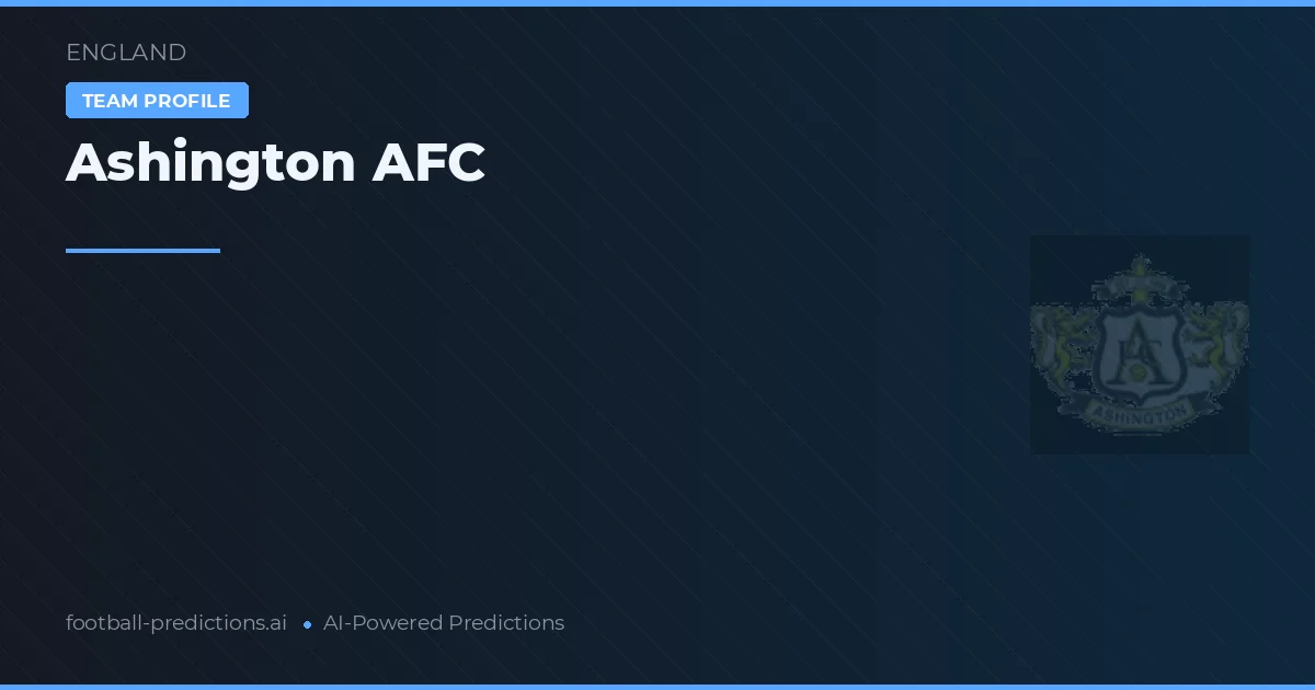 Ashington AFC Prognoser & Statistik