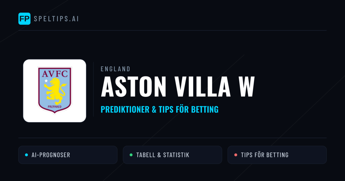 Aston Villa W Prognoser & Statistik