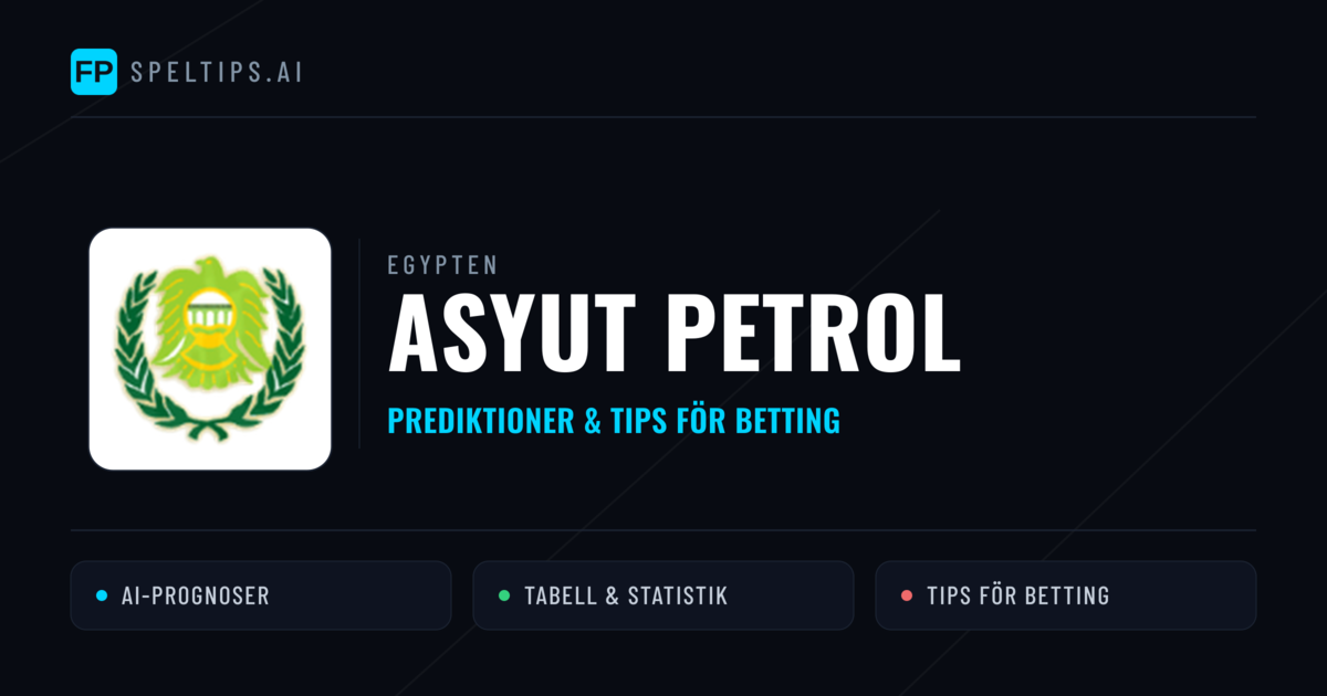 Asyut Petrol Prognoser & Statistik