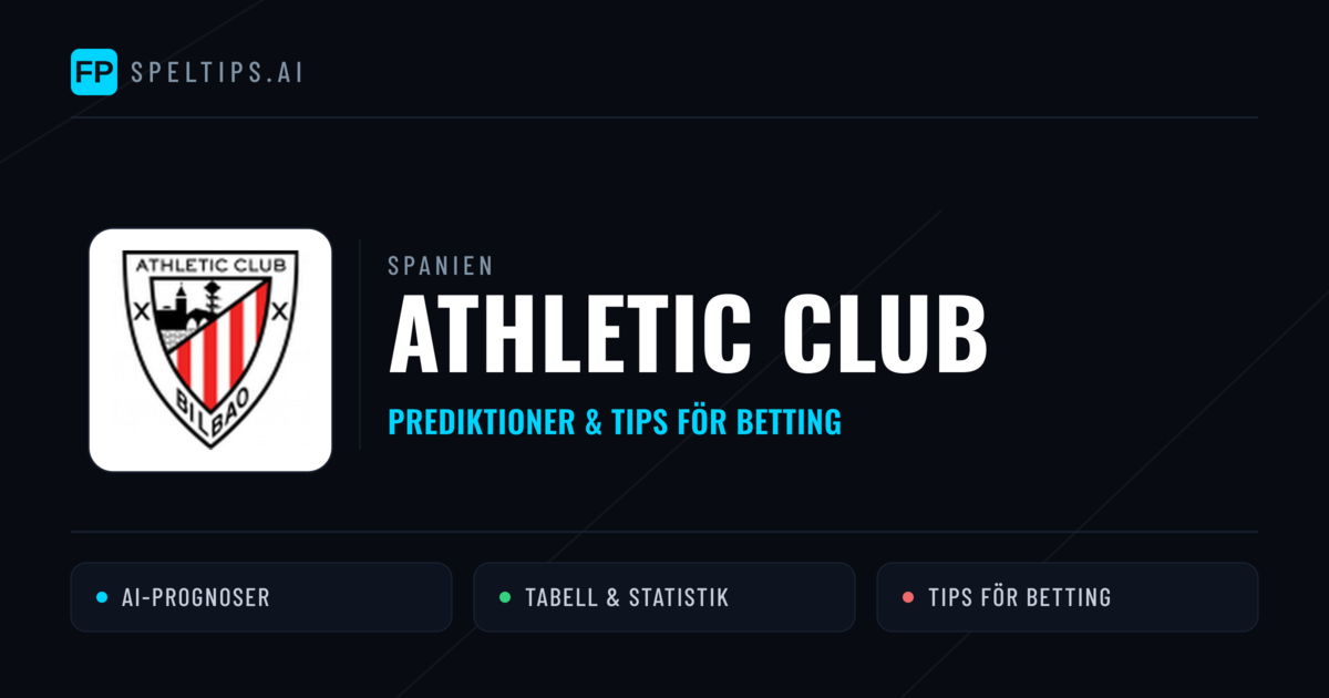 Athletic Club Prognoser & Statistik