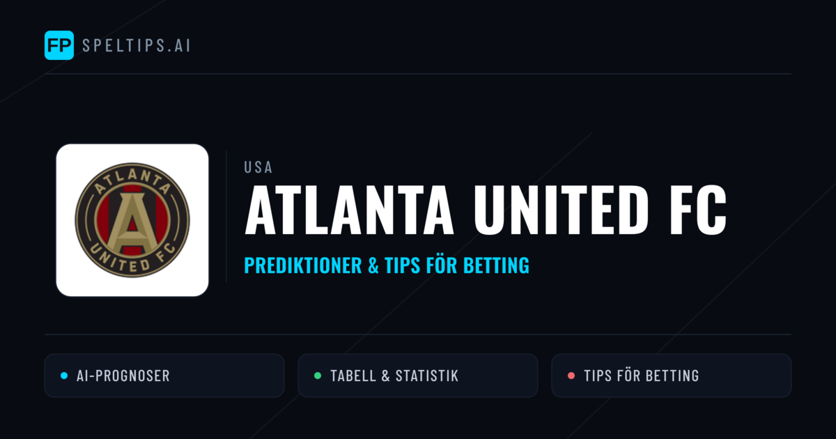 Atlanta United FC Prognoser & Statistik