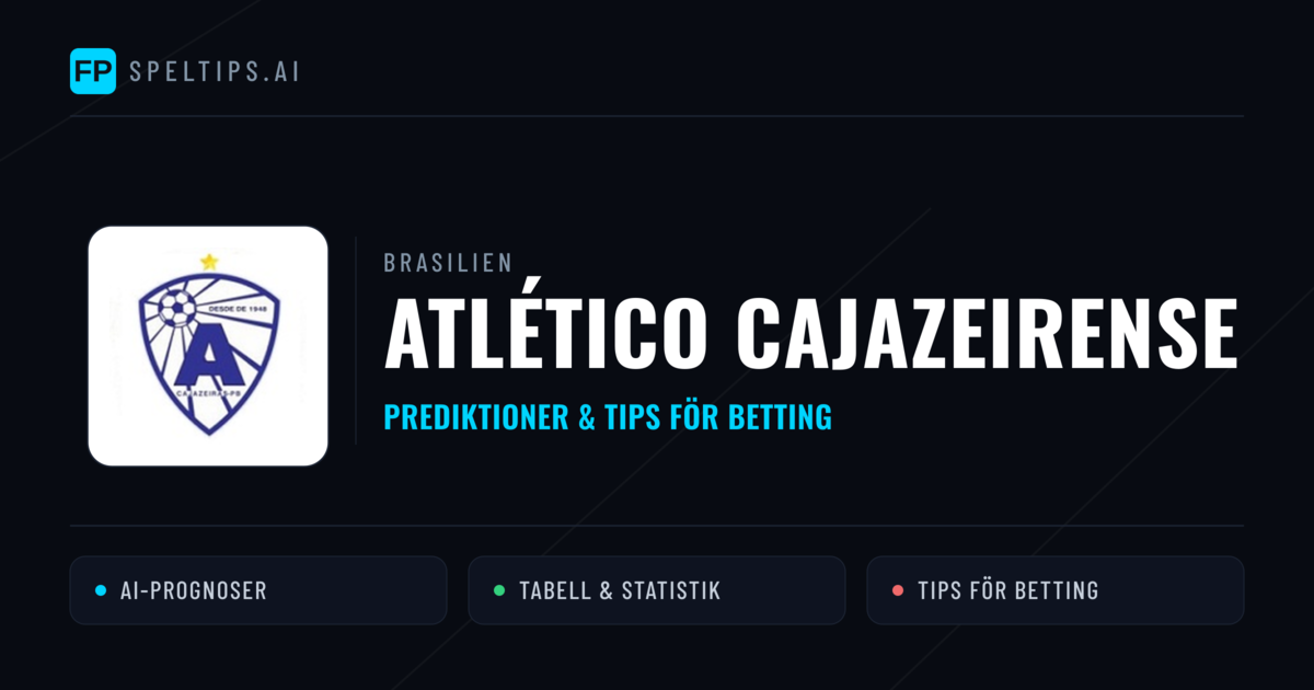 Atlético Cajazeirense Prognoser & Statistik