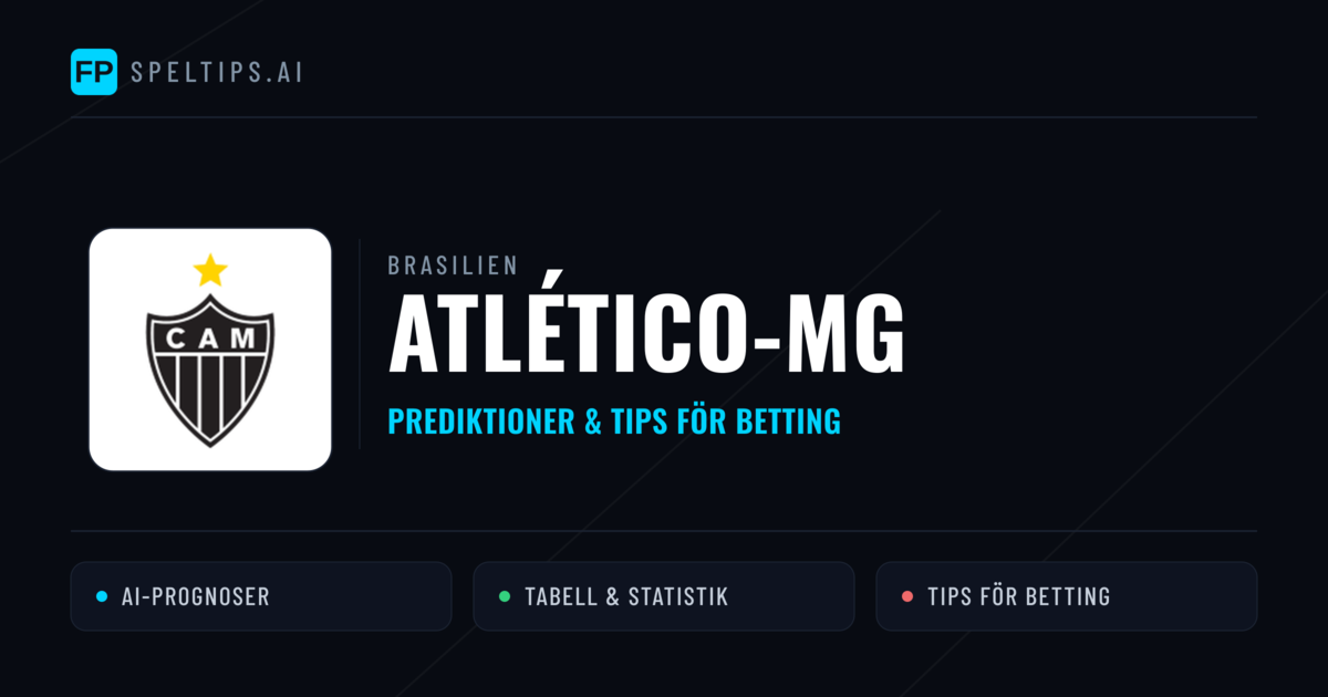 Atlético-MG Prognoser & Statistik