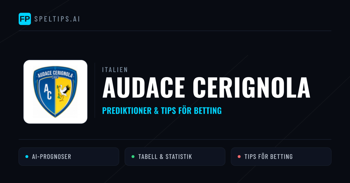 Audace Cerignola Prognoser & Statistik