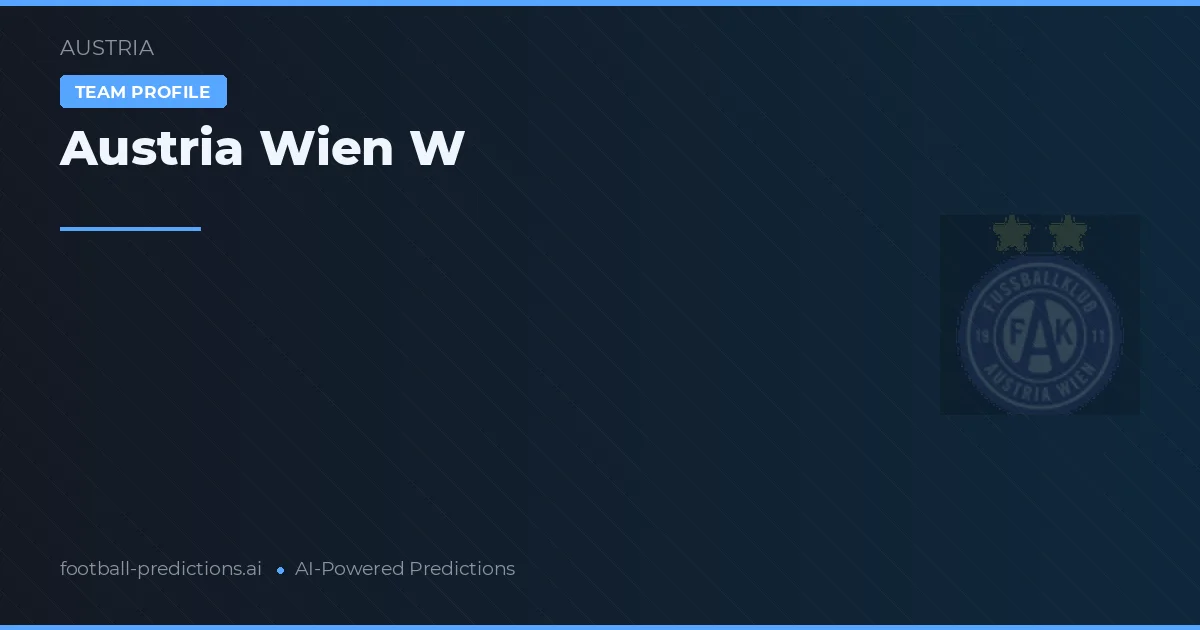 Österrike Wien W Prognoser & Statistik