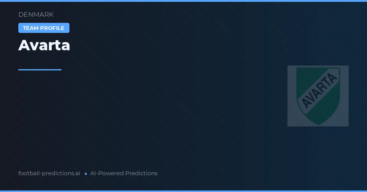 Avarta Prognoser & Statistik