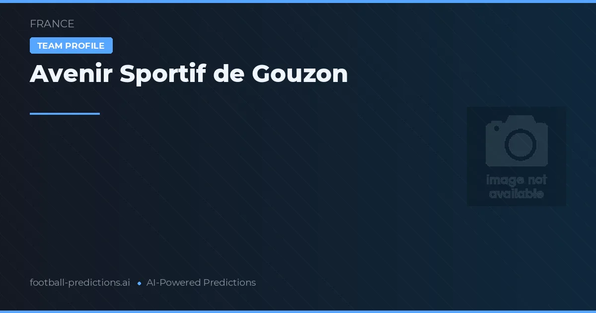 Avenir Sportif de Gouzon Prognoser & Statistik