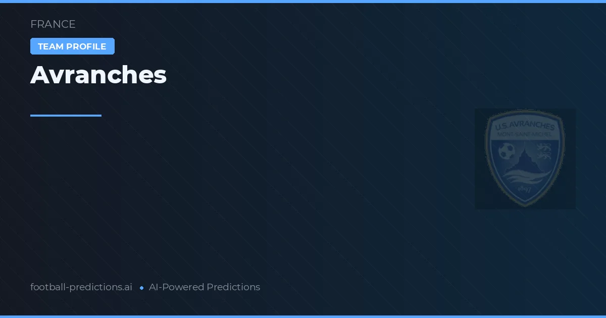 Avranches Prognoser & Statistik