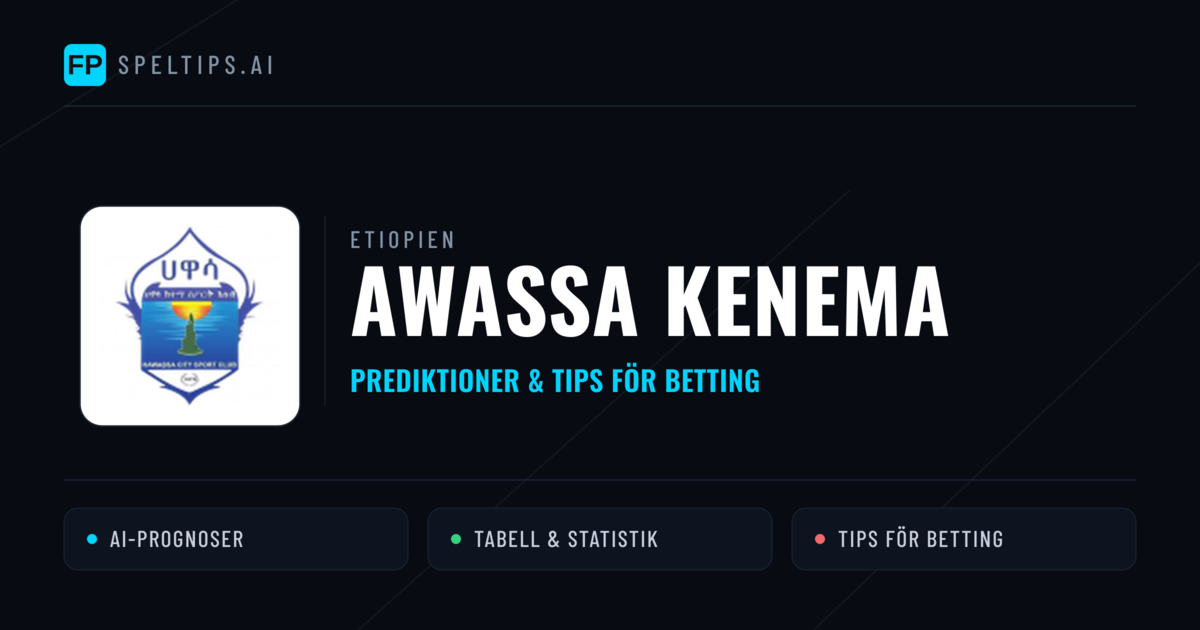Awassa Kenema Prognoser & Statistik