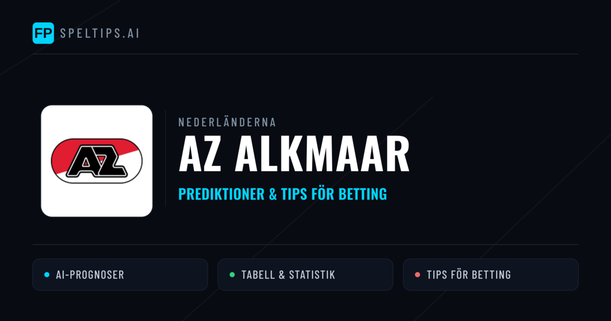 AZ Alkmaar Prognoser & Statistik