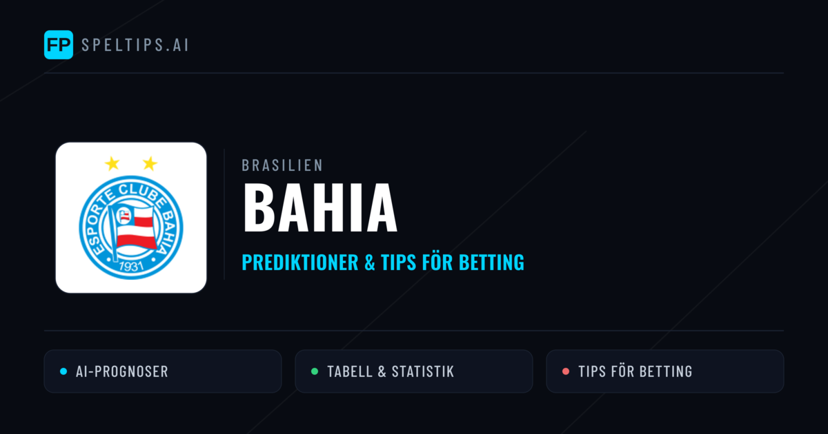 Bahia Prognoser & Statistik