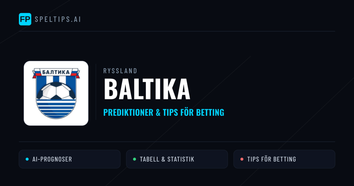 Baltika Prognoser & Statistik