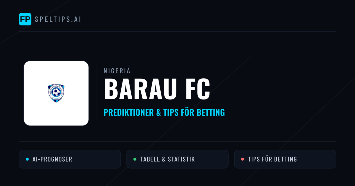 Barau FC Prognoser & Statistik