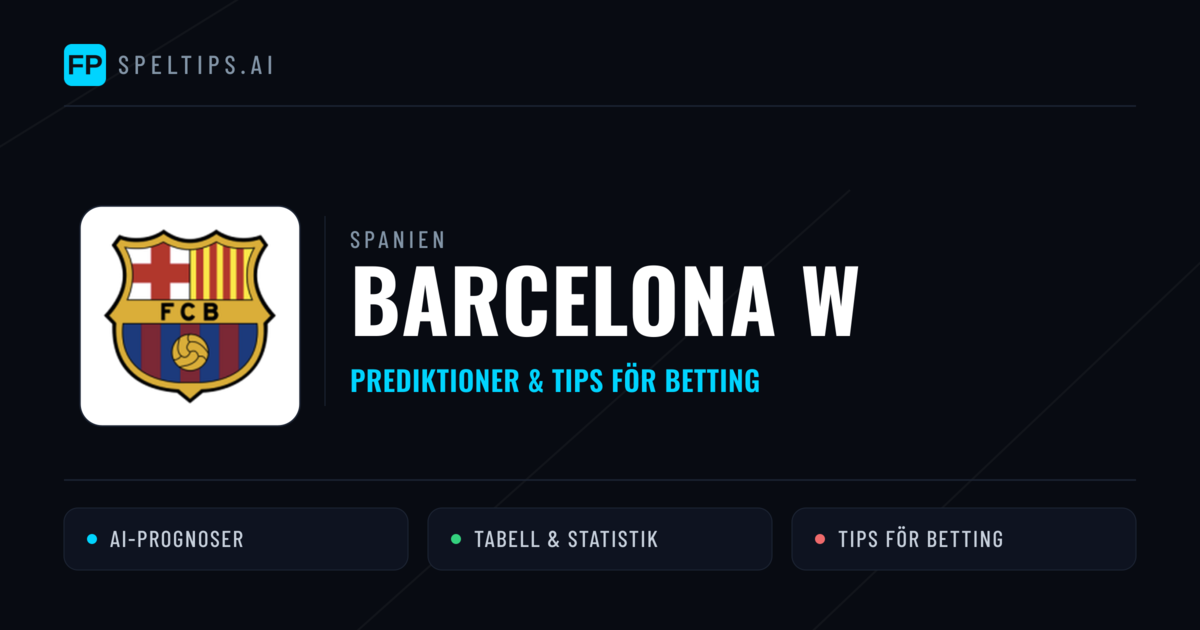 Barcelona W Prognoser & Statistik