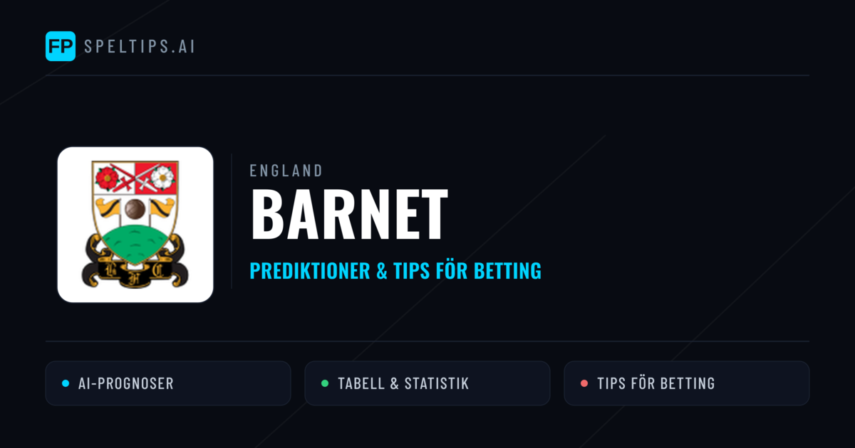 Barnet Prognoser & Statistik