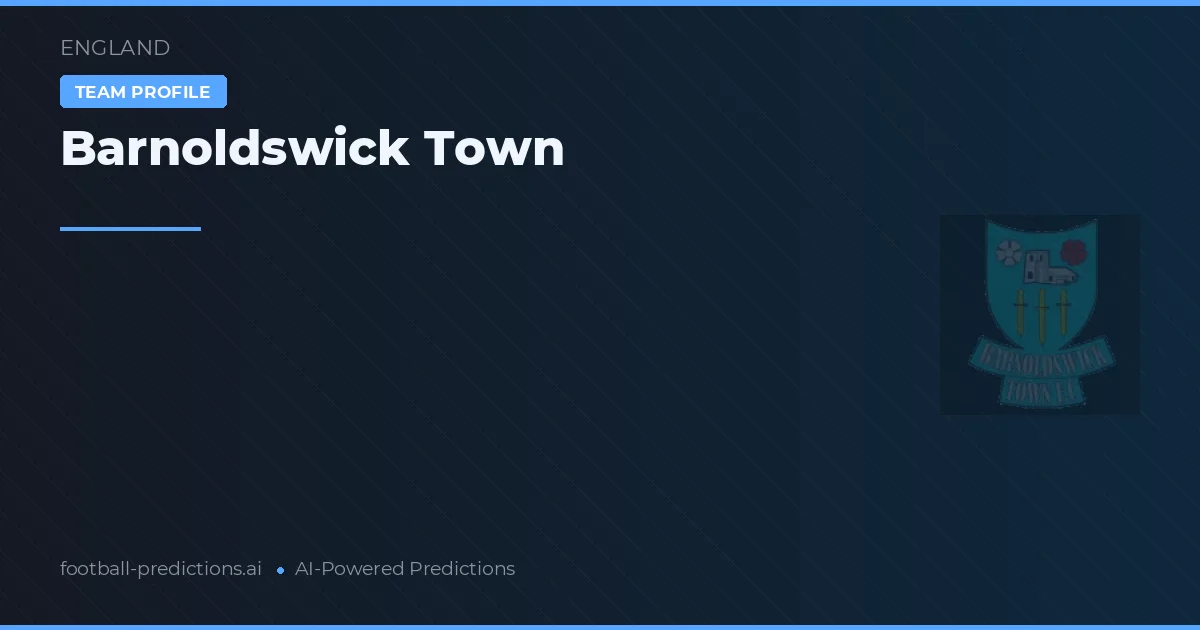 Barnoldswick Town Prognoser & Statistik