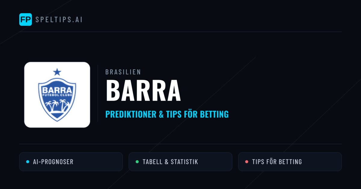 Barra Prognoser & Statistik