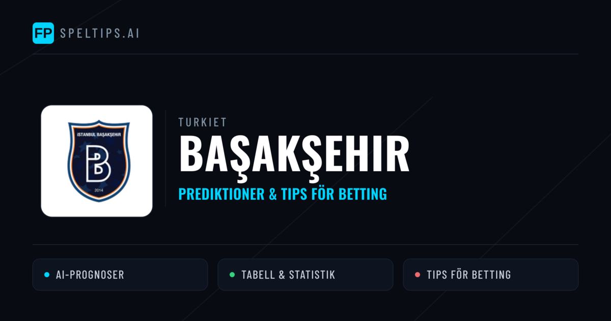 Başakşehir Prognoser & Statistik