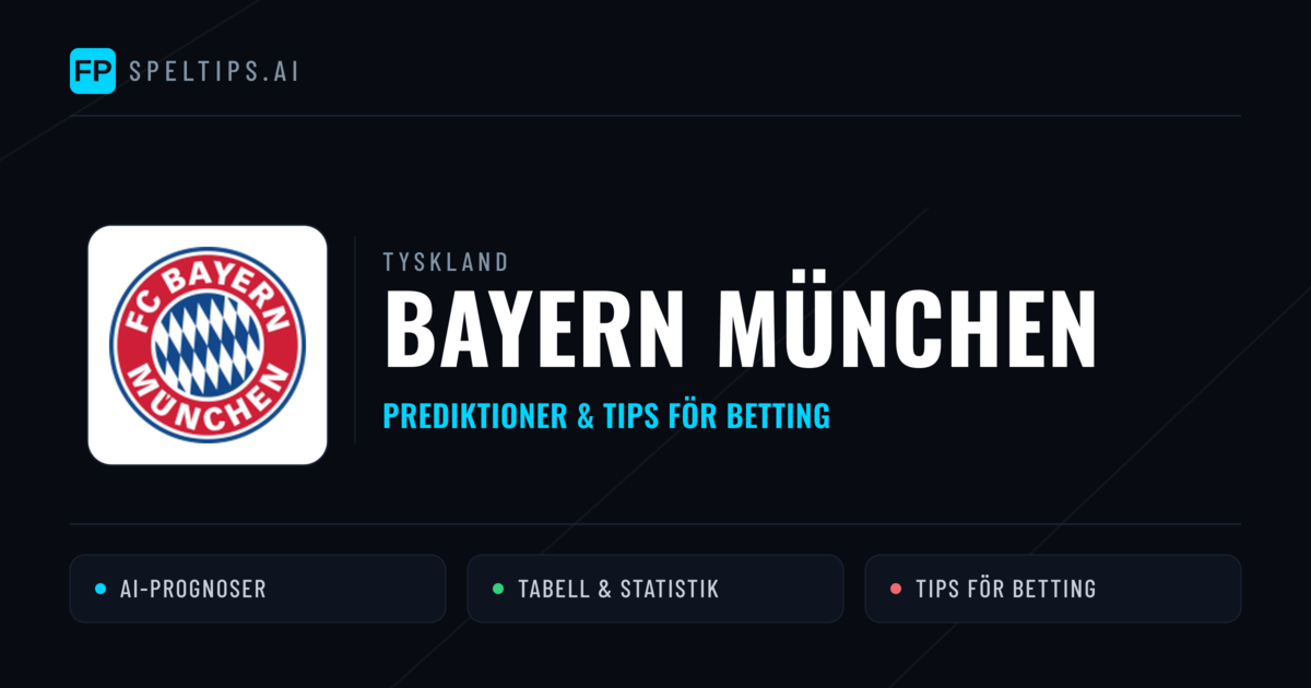 Bayern München Prognoser & Statistik