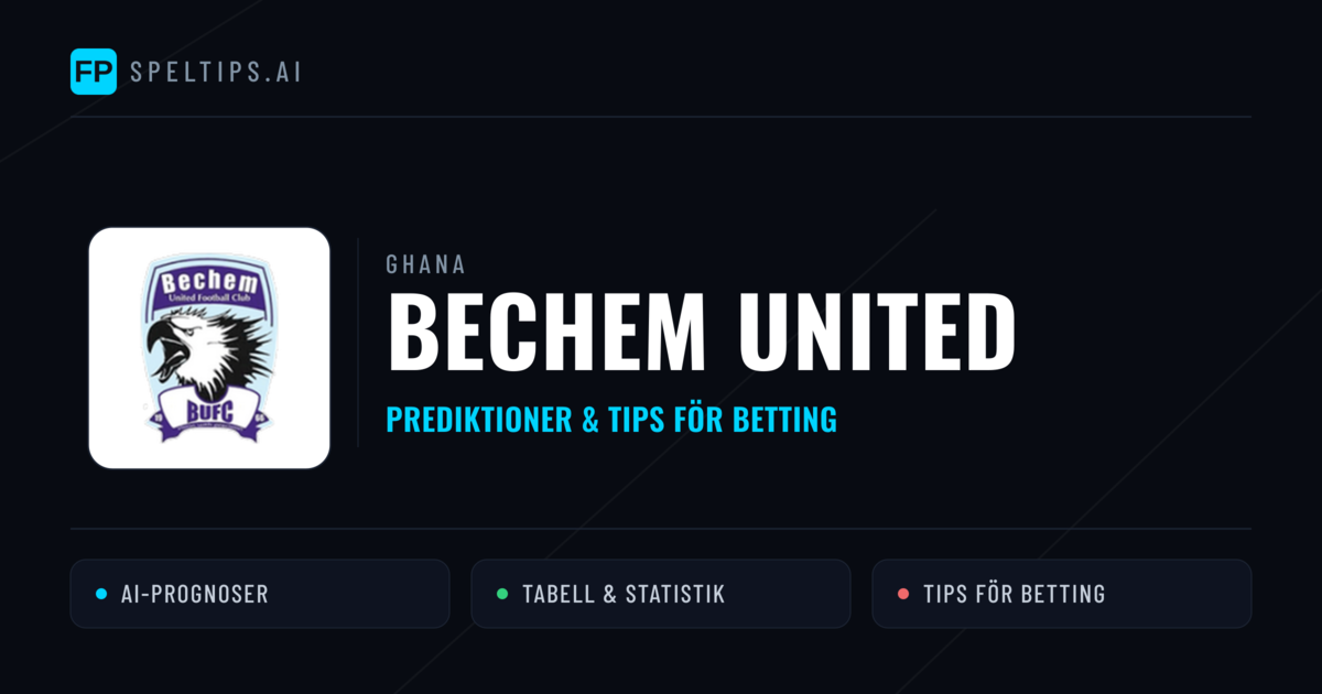 Bechem United Prognoser & Statistik