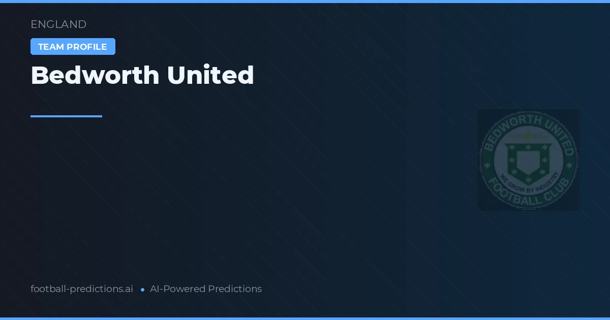Bedworth United Prognoser & Statistik