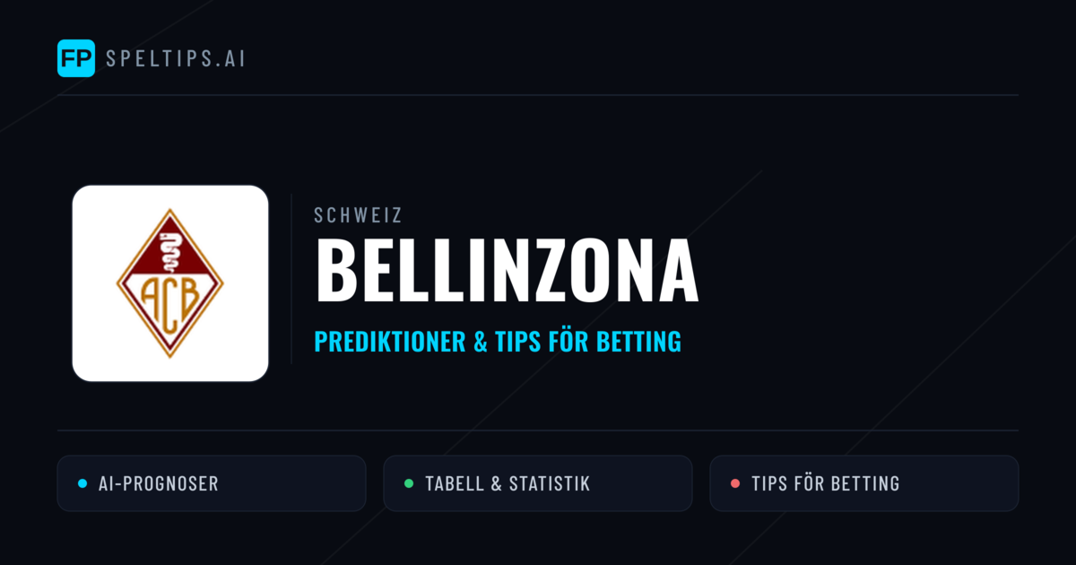 Bellinzona Prognoser & Statistik