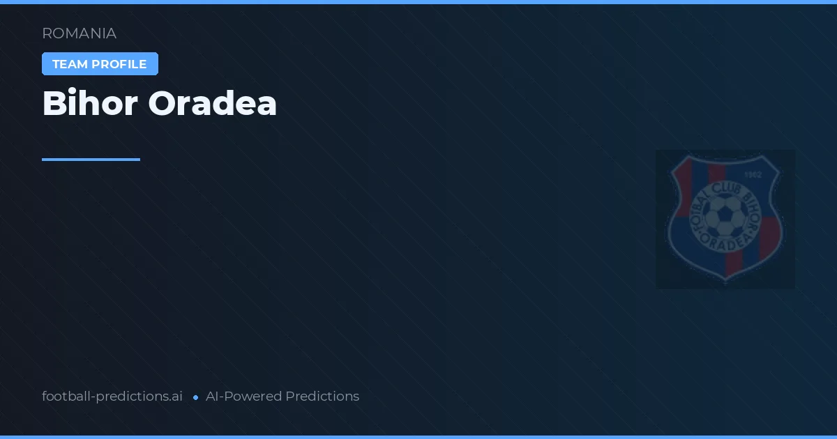 Bihor Oradea Prognoser & Statistik
