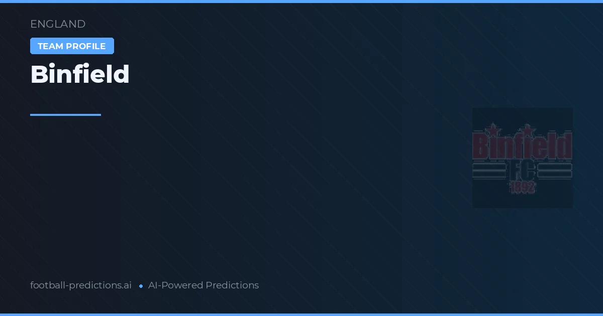 Binfield Prognoser & Statistik